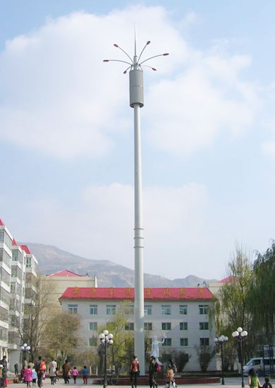 灯杆型景观化单管塔
